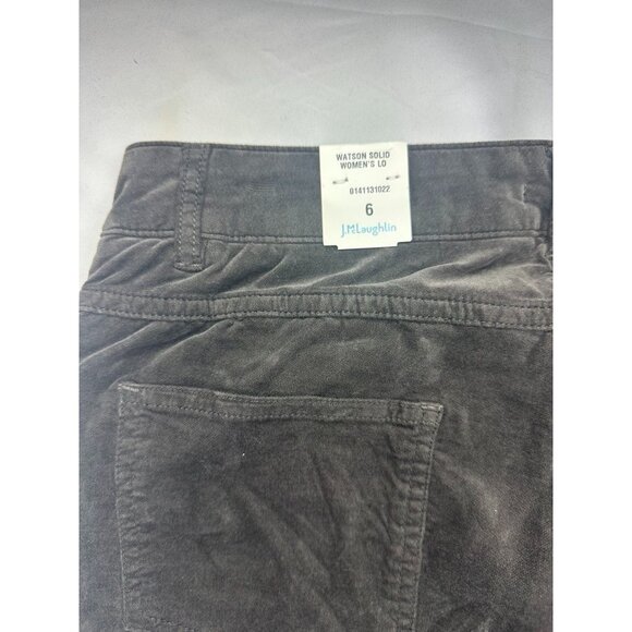 NEW J. McLaughlin Womens Watson Velvet Pants Brown 6 Tapered - Picture 4 of 8